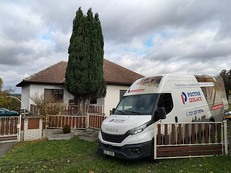 Izolace stropu zděného rodinného domu v Přerově nad Labem